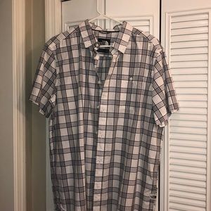 Men’s North Face short sleeve white/grey/black